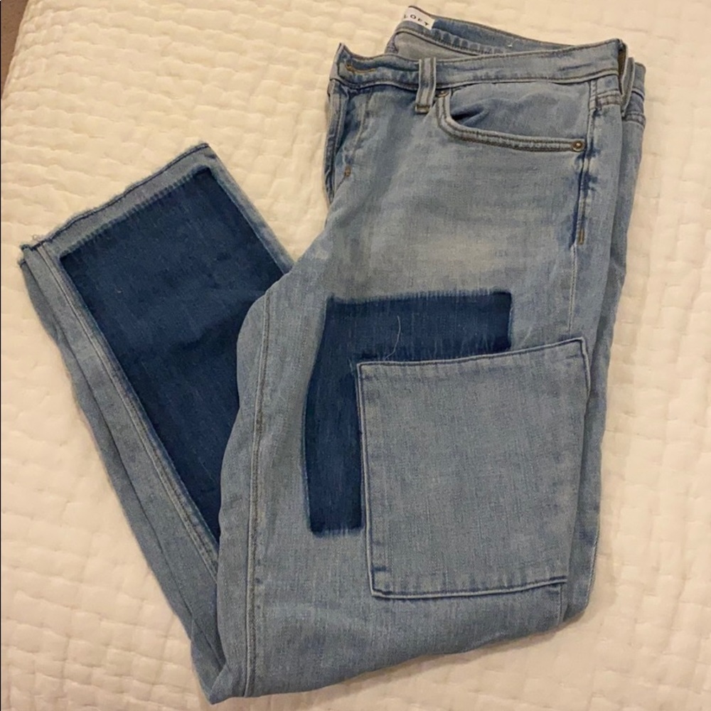 Loft patchwork jeans